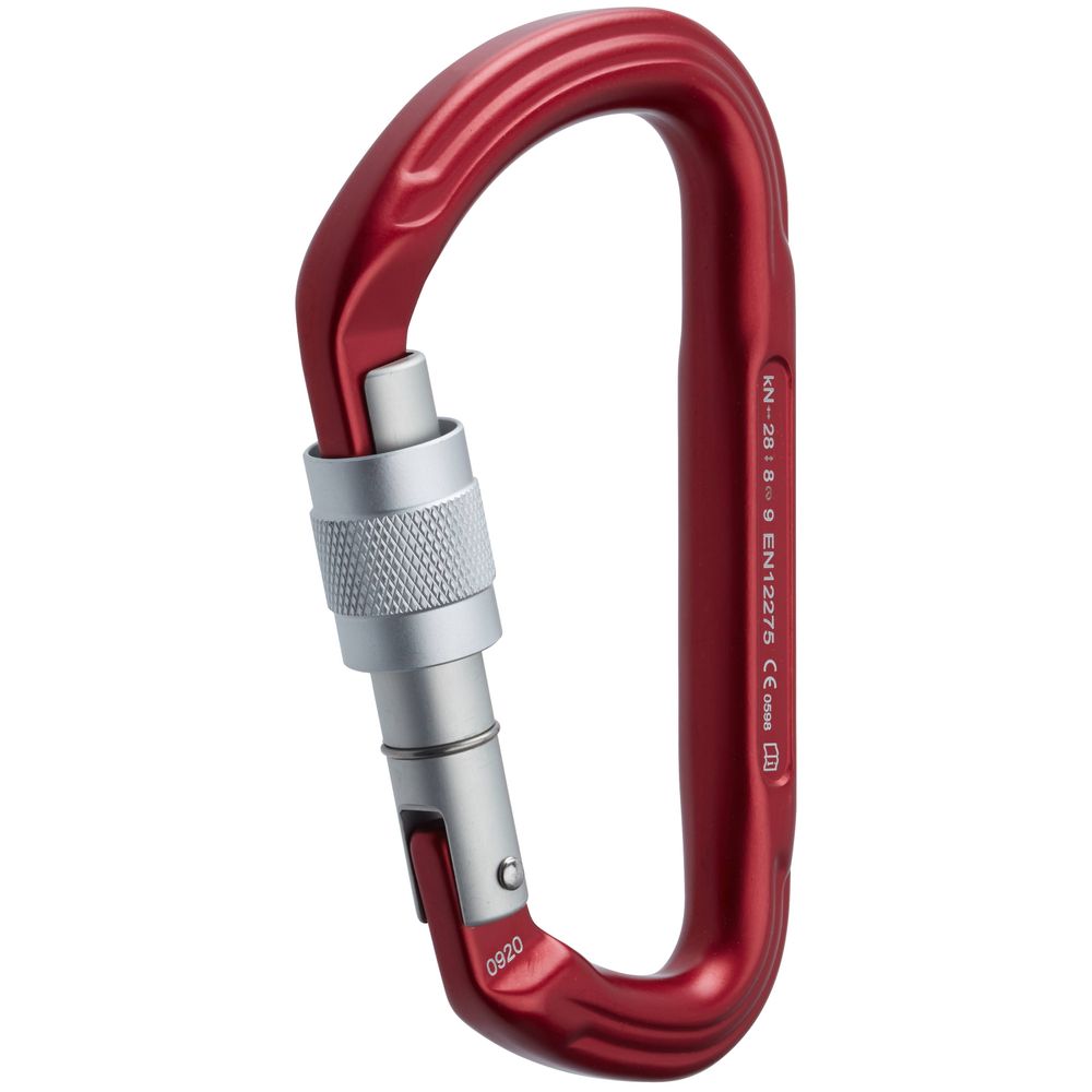 NRS Nuq Screw Lock Carabiner Red